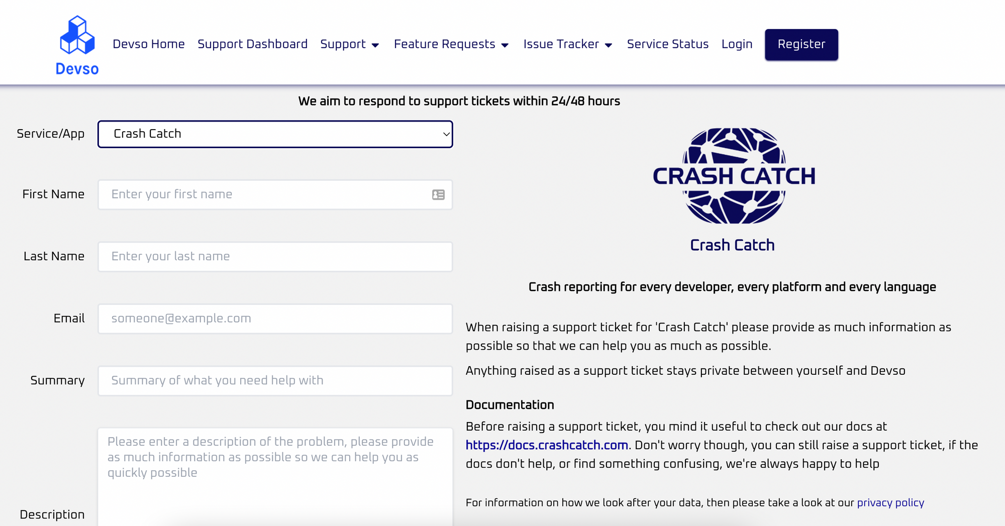 New Support Portal - Raising New Ticket